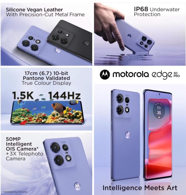 Motorola Edge 50 Pro 5G with 68W Charger (Luxe Lavender, 256 GB) (8 GB RAM) - Image 6